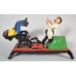 A Reproduction American Novelty Money Bank in the Form of Dentist Pulling Tooth, Requires Attention,