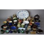 A Collection of Various Studio Pottery to include Vases, Bowls, Ornaments Etc