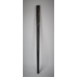 A Carved Ebony Fijian War Club, Late 19th Century, 80.5cm wide