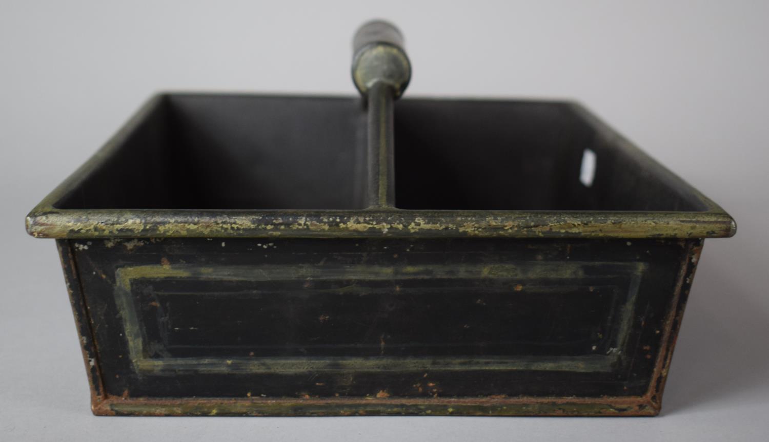 A 19th Century Toleware Two Division Cutlery Tray, 33cm Long - Image 3 of 3