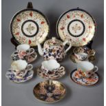 A Collection of Various 19th Century Imari Pattern Ceramics to include Pair of Coalport Circa 1850-