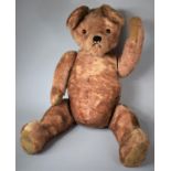 A Very Large Straw Filled Stuffed Teddy Bear, 110cm high