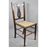 An Edwardian Ladies Bedroom Chairs with Pierced Vase Splat