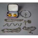 A Collection of Various White Metal and Silver Jewellery
