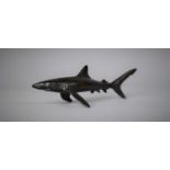 A Bronze Study of a Shark, 12.5cm Long