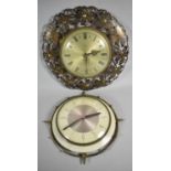 Two Mid 20th Century Metamec Wall Clocks, One with Cracked Glass
