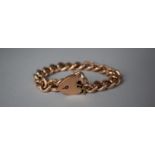 A 9ct Rose Gold Hollow Chain Bracelet, 18.4g