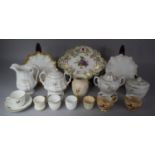 A Collection of Various 19th Century and Later Ceramics to include Gilt and White Jug, Two Handled