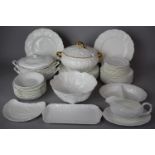 A Collection of Various Coalport and Wedgwood White Country Wares to include Nine Coalport Side