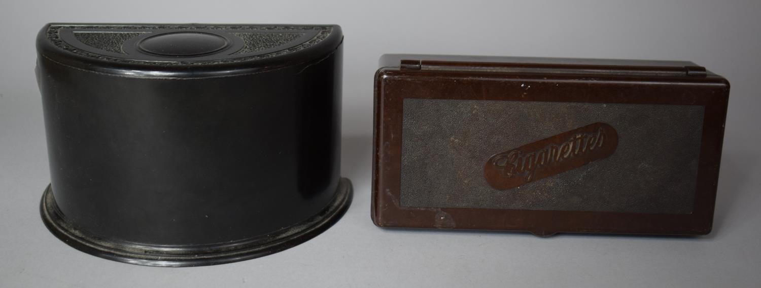 Two Bakelite Cigarette Boxes, 16cm wide - Image 2 of 2