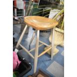 A Very Large Seated Modern Kitchen Barstool, 50.5cm Wide