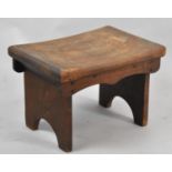 A Rectangular Topped Country Stool, 39cm Long