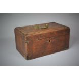 An Early 19th Century String Inlaid Burr Walnut Box for Restoration, Probably Originally a Tea