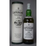 A Single Bottle of Laphroaig Single Malt Scotch Whisky, 10 Years Old, 1lt 43% Proof