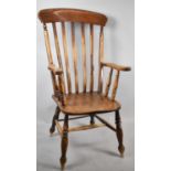 A Late 19th/Early 20th Century Kitchen Armchair