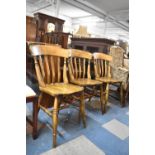 A Set of Three Mid 20th Century Kitchen Dining Chairs