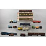 A Collection of Various Playworn OO Gauge Carriages and Goods Wagons