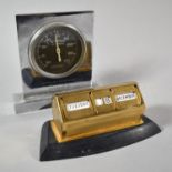 A Rototherm Desktop Barometer for Brightley & Sons, Fan Engineers, Manchester Together with a Modern