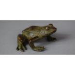 A Bronze Study of a Frog, 6cm Long