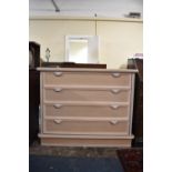 A Modern Bedroom Chest of Four Long Drawers, 110cm wide
