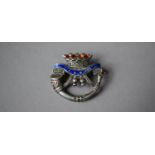 A Sterling Silver and Enamelled Sweetheart Brooch for The Duke of Cornwall Light Infantry