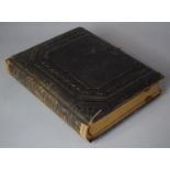 A Late Victorian Photograph Album, Empty, Missing Clasp, 29cm high