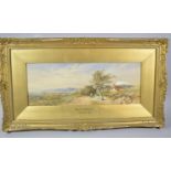 A Gilt Framed 19th Century Watercolour, "Penrith, Cumberland, C Pearson 1861", 47cm Wide