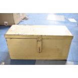 A Vintage Metal Storage Box, 47cm Wide