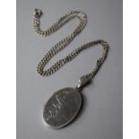 A Silver Locket with Chain, Sheffield 1988