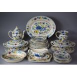 A Mason's Regency Pattern Part Dinner Service to Comprise Seven Large Plates, Eight Small Plates,