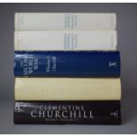 A Collection of Five Bound Volumes on a Topic of Winston Churchill by Randolph Churchill and Mary