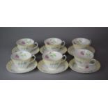 A Royal Doulton Picardy Pattern Teaset to Comprise Six Cups and Six Saucers