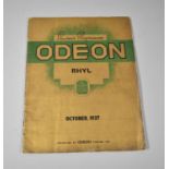 A 1937 Souvenir Programme for the Opening of the Odeon Theatre in Rhyl