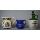 Two Wade Advertising Jugs for M&B Beer Together with an Irish Whiskey Stoneware Jug