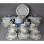 A Royal Worcester Pastorale Part Dinner and Teaservice to Comprise Lidded Tureens, Six Large Plates,