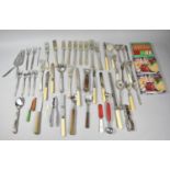 A Collection of Silver Plated Cutlery, Cocktail Party Forks etc