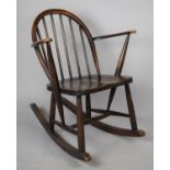 An Ercol Hooped Backed Rocking Chair