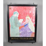 A Large Re-Painted Pub Sign for Royal Telegraph, 90x120cm