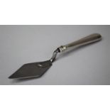 A Victorian Silver Handled Trowel, Hallmarked for 1878, 16.5cm Long, Blade Somewhat Scratched
