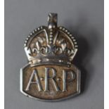 A Silver ARP Lapel Badge, London 1936