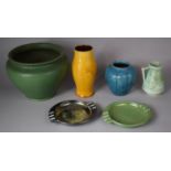 A Collection of Various Mid/Late 20th Century Ceramics to Include Green Glazed Ceramics to Include