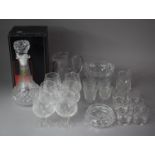 A Collection of Various Cut and Moulded Glassware to include Set of Six Brandy Balloons, Boxed