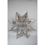 A Large Metal Floral Wall Hanging, 92cm high