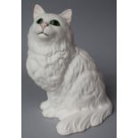 A Beswick Matt Seated Persian Cat, 20.5cm high