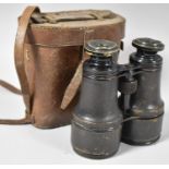 A Pair of Late 19th/Early 20th Century Binoculars in Leather Case