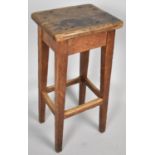 A Vintage Rectangular Topped Stool