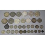 A Collection of Various Silver and White Metal Foreign Coins