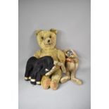 Three Vintage Soft Toys, Horse, Large Teddy Bear and Bugs Bunny