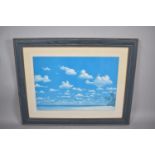 A Large Framed Print Depicting Caribbean Beach, 66cm Wide