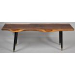 A 1970's Rustic Style Coffee Table, 102cm Long